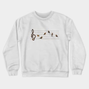 Birds musical score Crewneck Sweatshirt